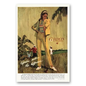 1969 Gordon of Philadelphia Print Ad | Difference Golf