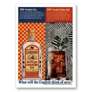 1969 Gordons Gin Print Ad | English Think Next