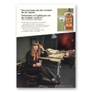 1969 Gordons Gin Print Ad | Dry Martini