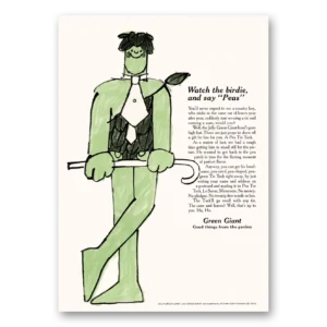 1969 Green Giant Print Ad | The Birdie Say Peas