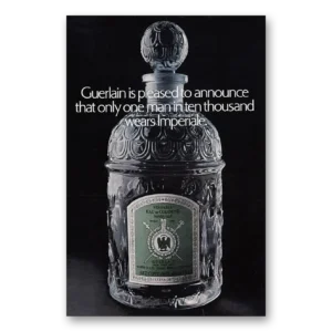 1969 Imperiale Cologne Print Ad | Only One Man