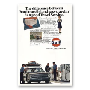1969 Gulf Oil Print Ad | Easy Travelin