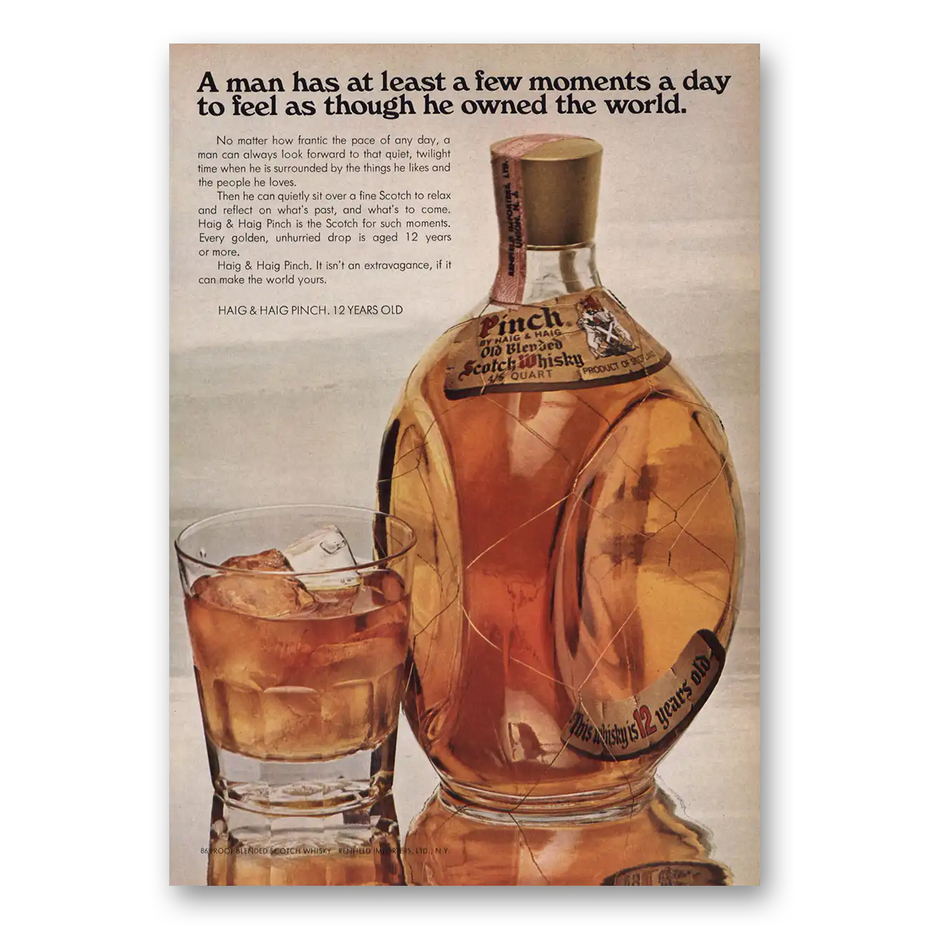 1969 Pinch Scotch Print Ad | Moments Day