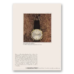 1969 Hamilton Watch Print Ad | Playboys