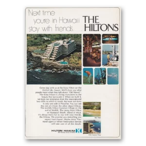 1969 Hilton Hotels Print Ad | Hawaii