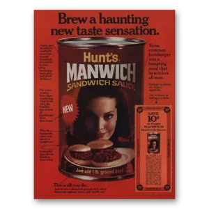 1969 Hunts Manwich Print Ad | Sauce Brew