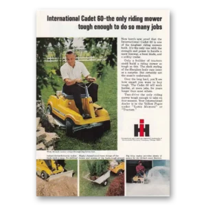 1969 Cub Cadet Print Ad | Riding Mower