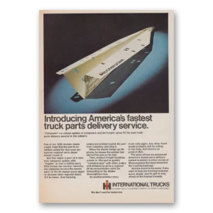 1969 International Trucks Print Ad | Parts Delivery