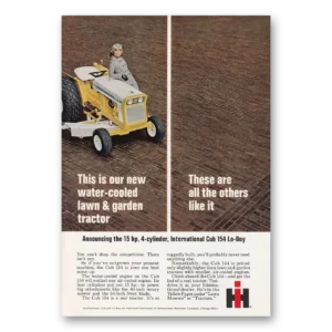 1969 Cub Cadet Print Ad | Water Cooled