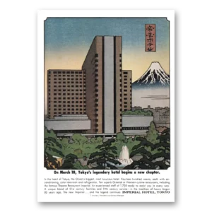 1969 Imperial Hotel Print Ad | Beginsnew Chapter