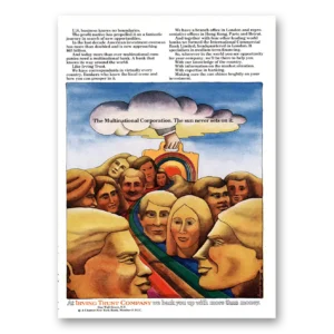 1969 Irving Trust Company Print Ad | Multinational
