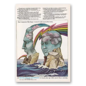 1969 Irving Trust Company Print Ad | Corporate Marriage