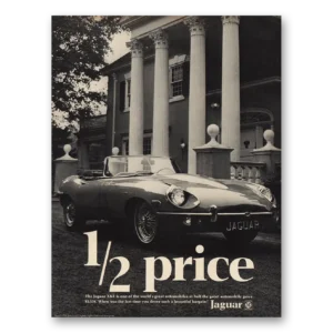 1969 Jaguar Print Ad | Half Price