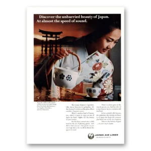 1969 Japan Air Lines Print Ad | Unhurried Beauty