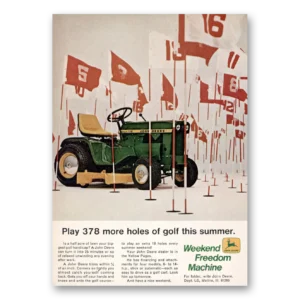 1969 John Deere Mowers + Tractors Print Ad | Play 378