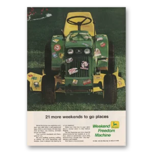 1969 John Deere Mowers + Tractors Print Ad | More Weekends