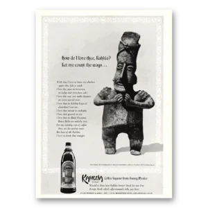 1969 Kahlua Print Ad | I Love Thee