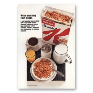 1969 Kelloggs Special K Print Ad | Watching Weight