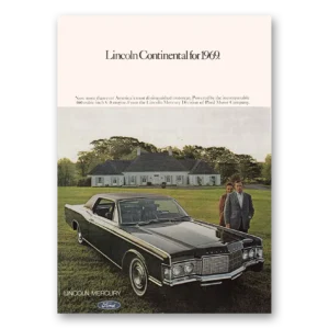 1969 Lincoln Continental Print Ad | More Than Ever