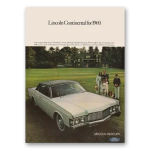 1969 Lincoln Continental Print Ad | Now More