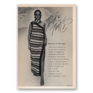 1969 Lord & Taylor Print Ad | Beware Toga