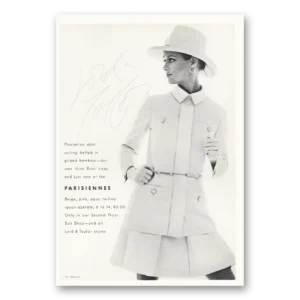 1969 Lord & Taylor Print Ad | Parisiennes Plantation Shirt Suiting