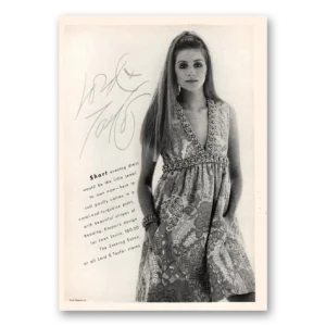 1969 Lord & Taylor Print Ad | Short Evening Dress
