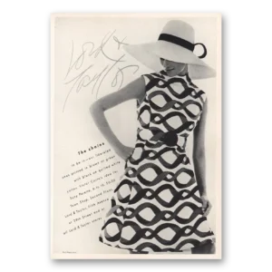 1969 Lord & Taylor Print Ad | The Chains Victor Costa