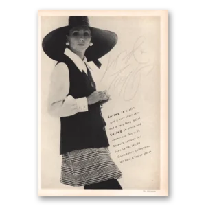1969 Lord & Taylor Print Ad | Spring Is Shirt