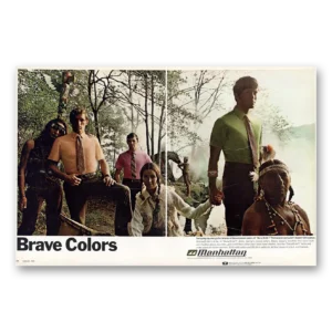 1969 Manhattan Shirts Print Ad | Brave Colors