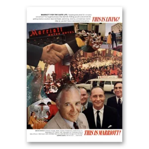 1969 Marriott Hotels Print Ad | Is Living