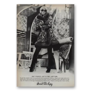 1969 Marshall Field Print Ad | Just Furs