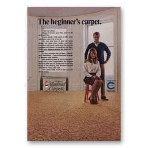 1969 Masland Carpet Print Ad | Beginners Carpet