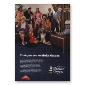 1969 Masland Carpet Print Ad | Create Own World