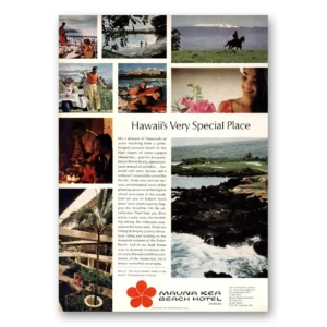1969 Mauna Kea Beach Hotel Print Ad | Very Special Place