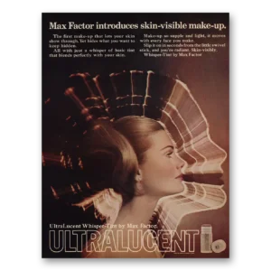 1969 Max Factor Ultralucent Blush Print Ad | Skin Visible