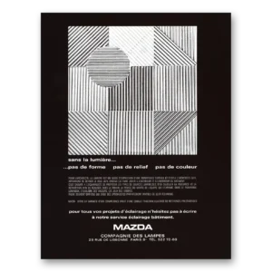 1969 Mazda Lamps Print Ad | Sans La Lumiere
