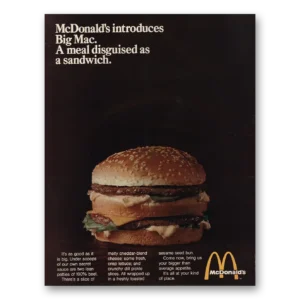 1969 McDonalds Print Ad | Introduces Big Mac