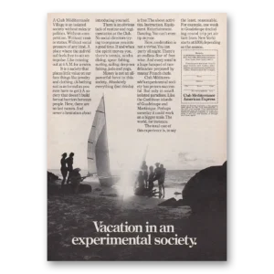1969 American Express Print Ad | Club Mediterranean