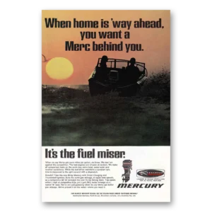 1969 Mercury Outboards Print Ad | Fuel Miser