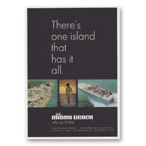 1969 Miami Beach Florida Print Ad | One Island