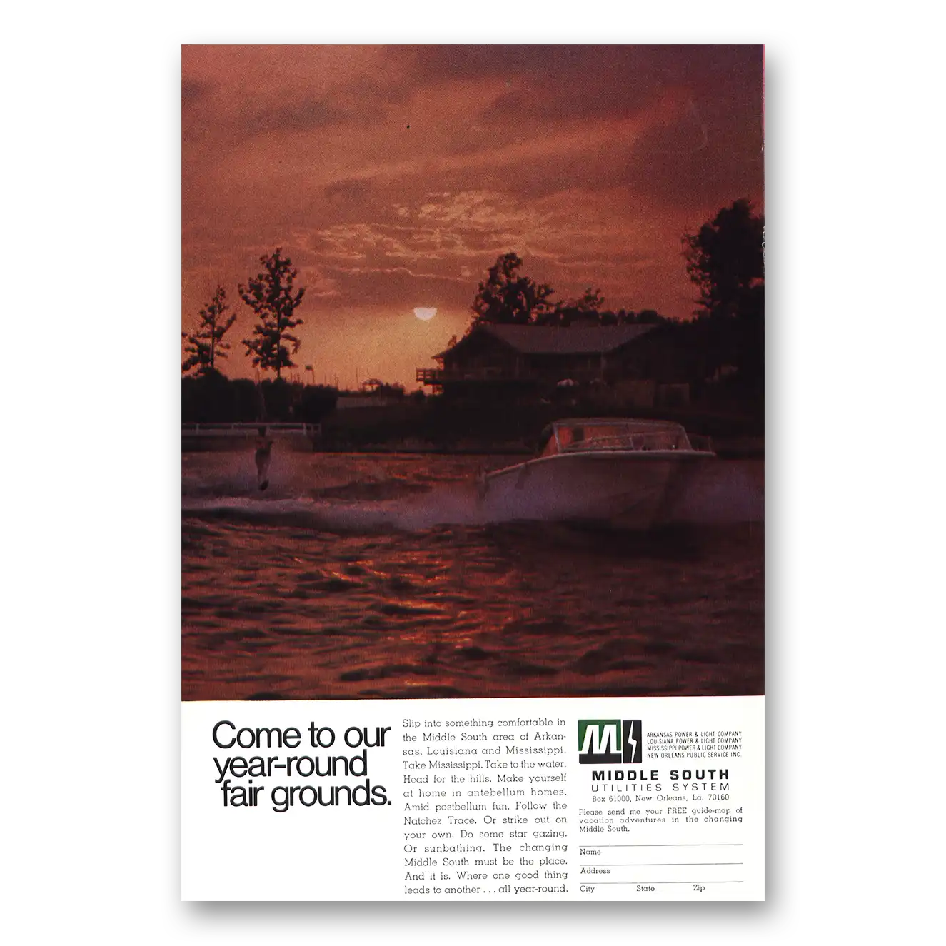 1969 Middle South Utilities Print Ad | Year Round Fair Grounds