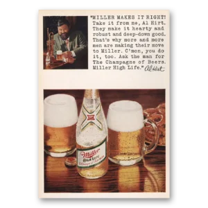 1969 Miller Beer Print Ad | Al Hirt