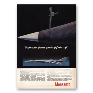 1969 Monsanto Print Ad | Supersonic Planes