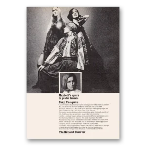 1969 National Observer Print Ad | Prefer Tweeds