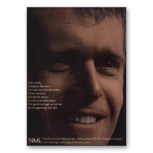 1969 Northwestern Mutual Life Insurance Print Ad | One Smile