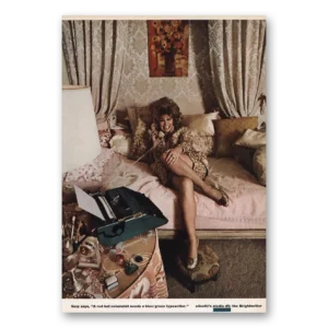 1969 Olivetti Brightwriter Typewriter Print Ad | Red Hot