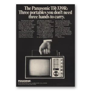 1969 Panasonic Television Print Ad | Tr339r Three Portables