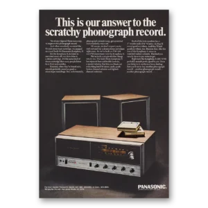 1969 Panasonic Stereo Print Ad | Scratchy