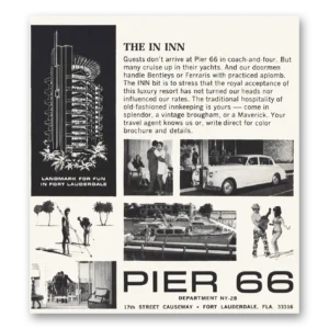 1969 Pier 66 Print Ad | Fort Lauderdale
